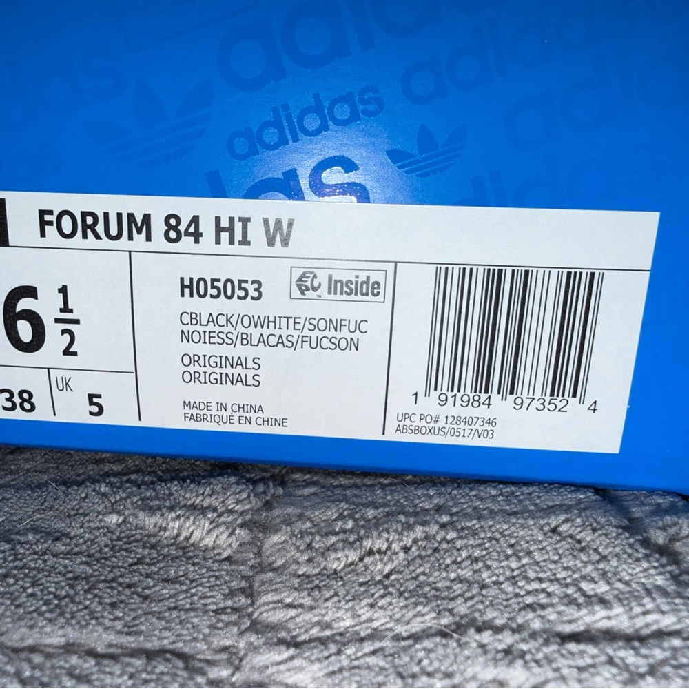 adidas Forum 84 Hi W — Black / White